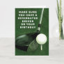 personalized golf birthday card