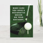 Personalized Golf Birthday Card<br><div class="desc">Funny adult golf birthday card. To personalize edit text to add name.</div>