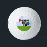 Personalized Golf Birthday Collectible Balls<br><div class="desc">Funny golf birthday quote for golf-lover. To personalize edit text to add name of your favorite golfer.</div>