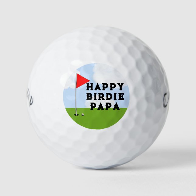 Personalized Golf Birthday Golf Balls (Front)