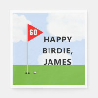 personalized golf birthday napkins