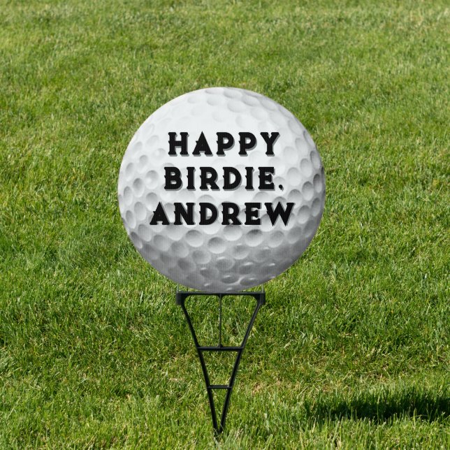 Personalized Golf Birthday Sign (Insitu)