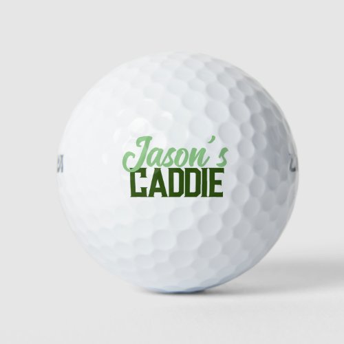 Personalized Golf Caddie Balls  Your Name Here