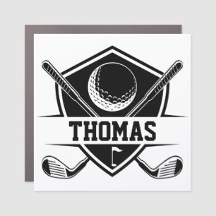 Personalized Golf Cart Car Magnet