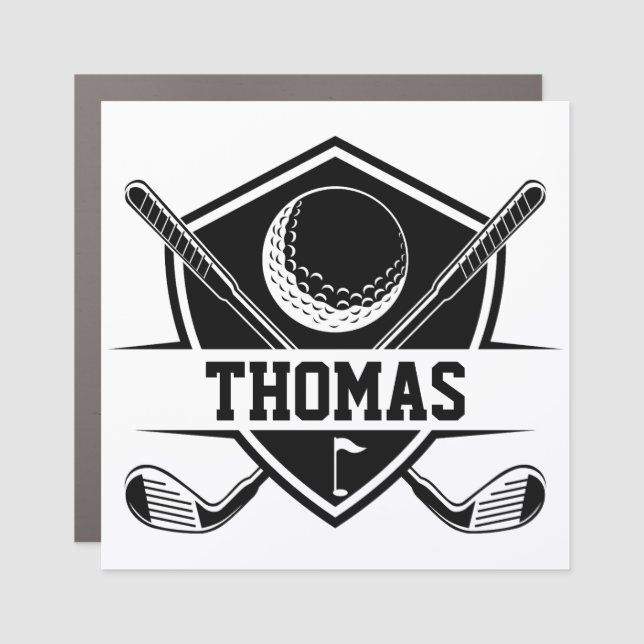 Personalized Golf Cart Car Magnet (Front)