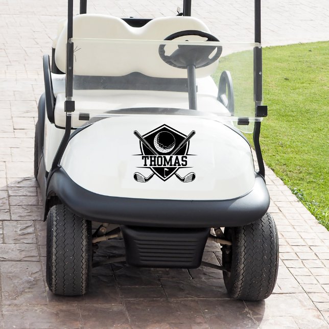 Personalized Golf Cart Sticker (Creator Uploaded)