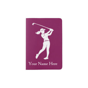 Personalized Golf Christmas Gift Passport Holder