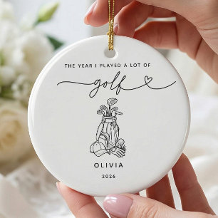 Personalized Golf Christmas Ornament