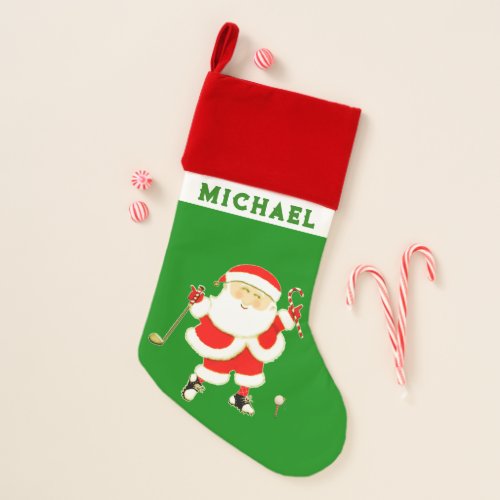 Personalized Golf Christmas Stocking