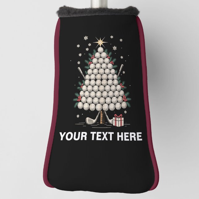 Personalized Golf Christmas Tree Equipment Family Golf Head Cover (Rotate 90)