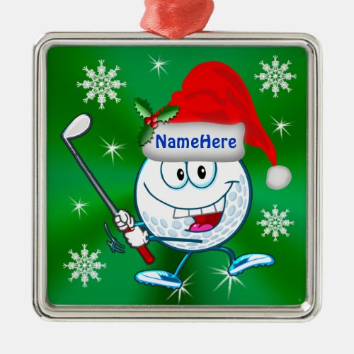 Personalized Golf Christmas Tree Ornaments
