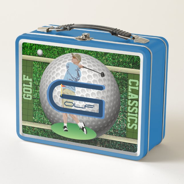 Personalized Golf Classics On-Field Metal Lunchbox (Front)