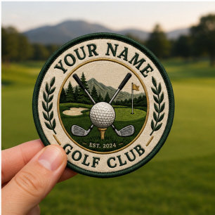 Personalized Golf Club Badge with Name & Year