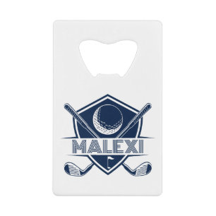 Personalized Golf Club Credit Card Bottle Opener