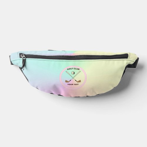 Personalized Golf Club Golfer Pastel Ombre Fanny Pack