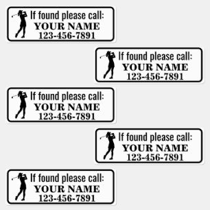 Personalized Golf Club Kids' Labels