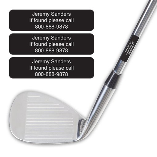 Personalized Golf Club Labels Zazzle