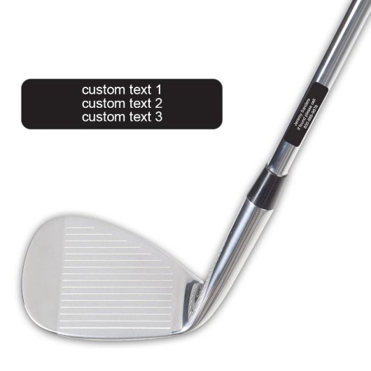 Personalized Golf Club Labels (Custom View)