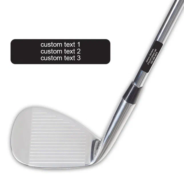 Personalized Golf Club Labels Zazzle