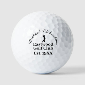 Personalized Golf Club Member Name Balls