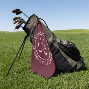 Personalized Golf Club Monogram Gift Towel