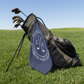 Personalized Golf Club Monogram Gift Towel