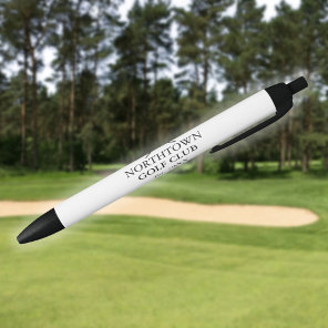 Personalized Golf Club Name And Established Date Black Ink Pen