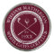 Personalized Golf Club Name Burgundy Red