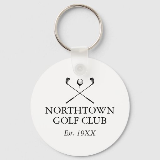 Personalized Golf Club Name Classic Keychain Zazzle