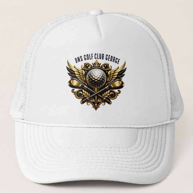 Personalized Golf Club Name Classic Trucker Hat (Front)