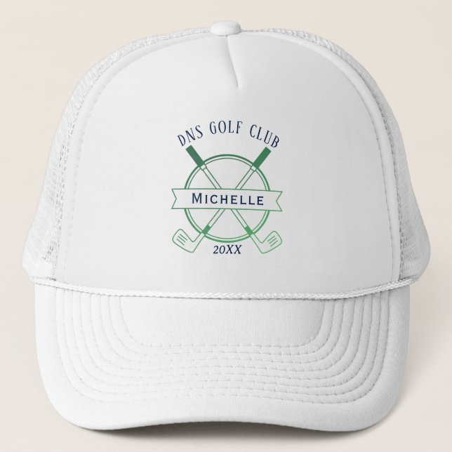 Personalized Golf Club Name Classic Trucker Hat (Front)