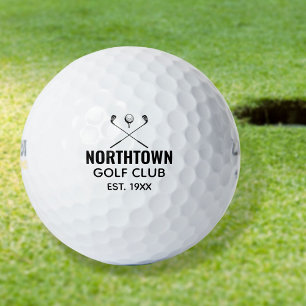 Personalized Golf Club Name Established Date Balls