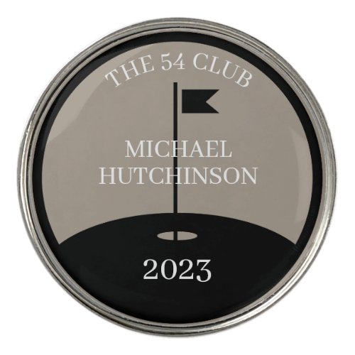 Personalized Golf Club Name Golf Ball Marker