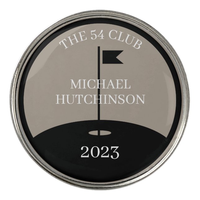 Personalized Golf Club Name Golf Ball Marker (Front)