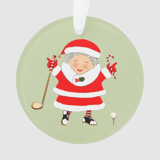 Personalized Golf Collectible Ornament (Front)