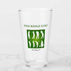 Personalized Golf Course Glass Tumbler