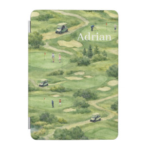 Personalized golf course iPad mini cover
