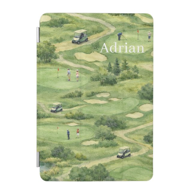Personalized golf course iPad mini cover (Front)