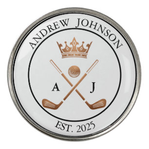 Personalized Golf Crest Marker with Name