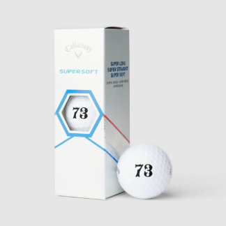Personalized Golf - Custom Number Lucky Callaway Golf Balls