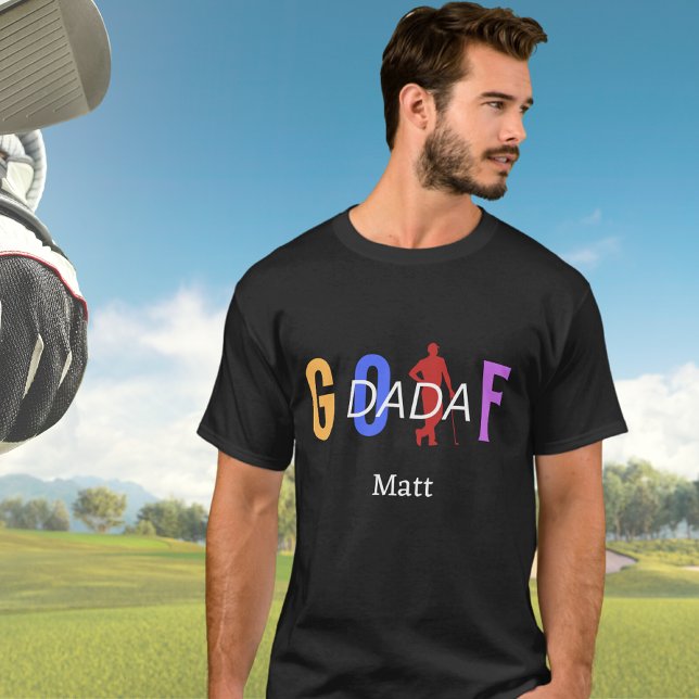 "Personalized Golf Dad Name T-Shirt (Creator Uploaded)