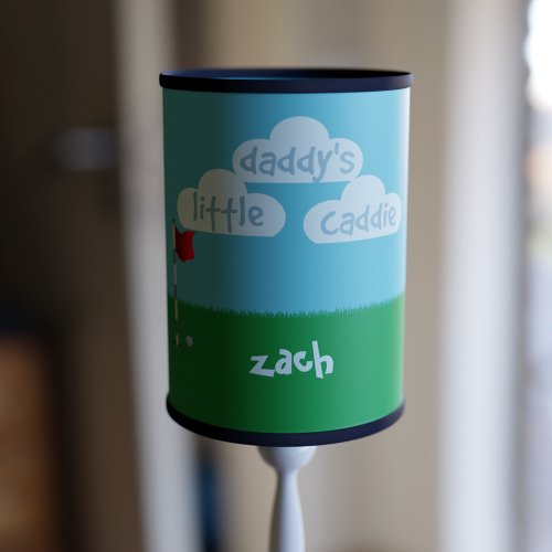 Personalized Golf Daddys Little Caddie Nursery Lamp Shade