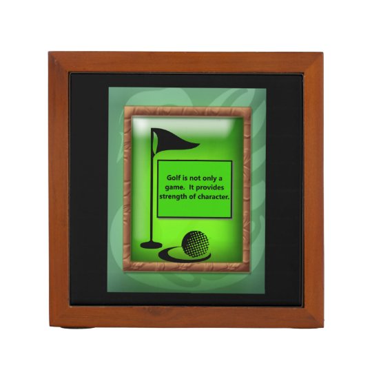 PERSONALIZED GOLF DESK ORGANIZER