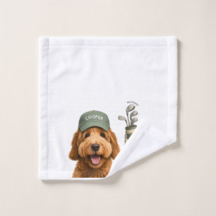 Personalized Golf Dog Towel Custom Pet Portrait