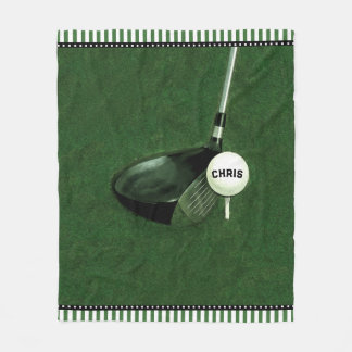 Personalized Golf Fleece Blanket
