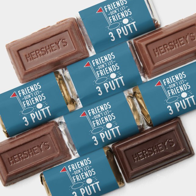 Personalized Golf Friends 3 Putt Funny Birthday Hershey's Miniatures (Assorted)