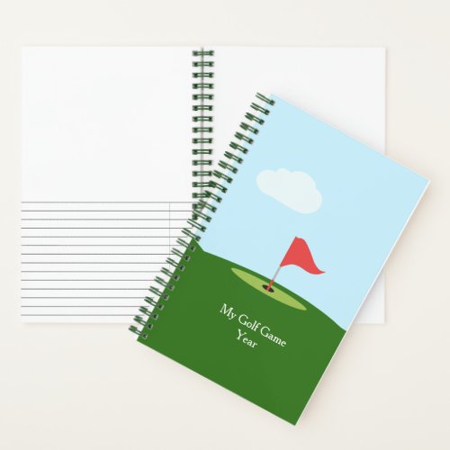 Personalized Golf Game Notebook