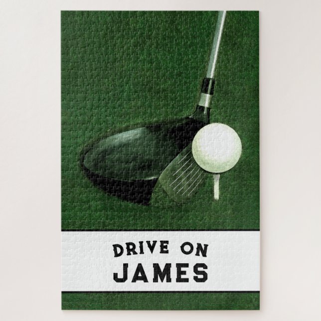 Personalized Golf gift Jigsaw Puzzle (Vertical)
