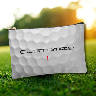 Personalized Golf Gift with Custom Name & Number Accessory Pouch