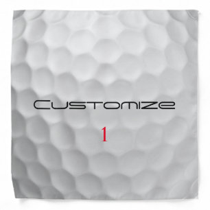 Personalized Golf Gift with Custom Name & Number Bandana